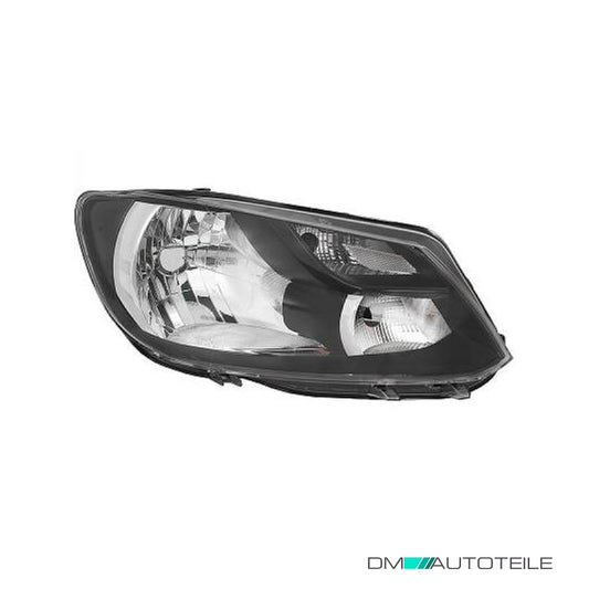 Scheinwerfer H4/P21 Depo schwarz rechts passt für VW Caddy III 2CJ/2CH ab 13-15