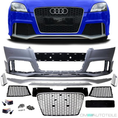 Stoßstange vorne + Wabengill passt für Audi TT 8J Coupe Cabrio ab 06-16 auch RS