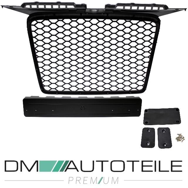 Kühlergrill Waben Grill Schwarz hochglanz passt für Audi A3 8P 03-08 auch RS3