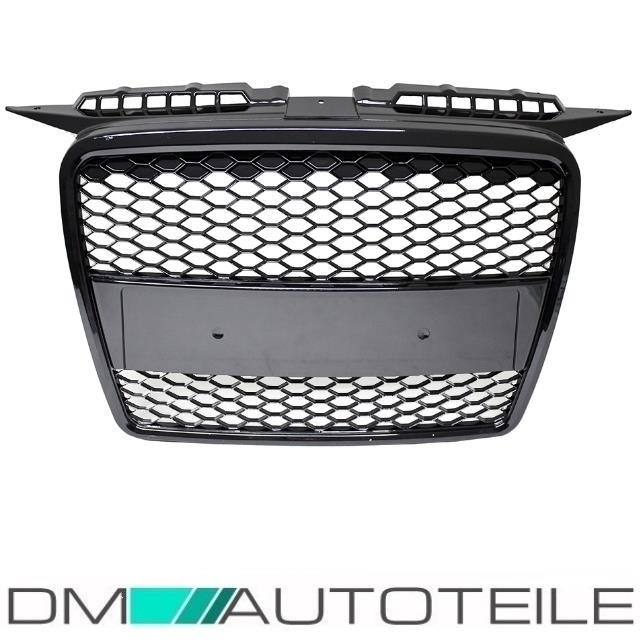 Frontgrill für Audi A3 8P 05-08 Kühlergrill Wabengrill Grill ohne Emblem  schwarz