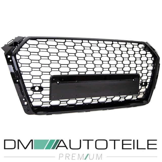 Kühlergrill Wabengrill Schwarz Hochglanz passt für Audi A4 B9 ab 2016-2019 kein RS4