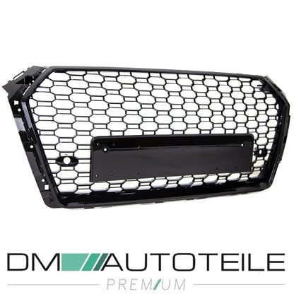 Kühlergrill Wabengrill Schwarz Hochglanz passt für Audi A4 B9 ab 2016-2019 kein RS4