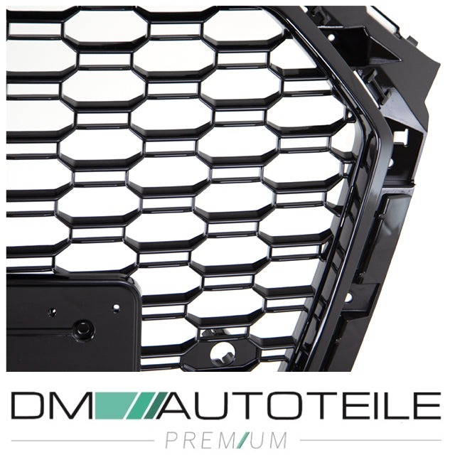 Kühlergrill Wabengrill Schwarz Hochglanz passt für Audi A4 B9 ab 2016-2019 kein RS4