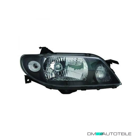 Scheinwerfer Depo schwarz H4 links passt für Mazda 323 F/VI/S (BJ) ab 2000-2003