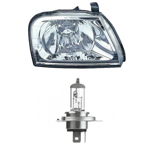 Scheinwerfer Depo rechts passt für Mitsubishi L200 (K6_T) ab Baujahr 1998-2006 inklusive Leuchtmittel/Birnen