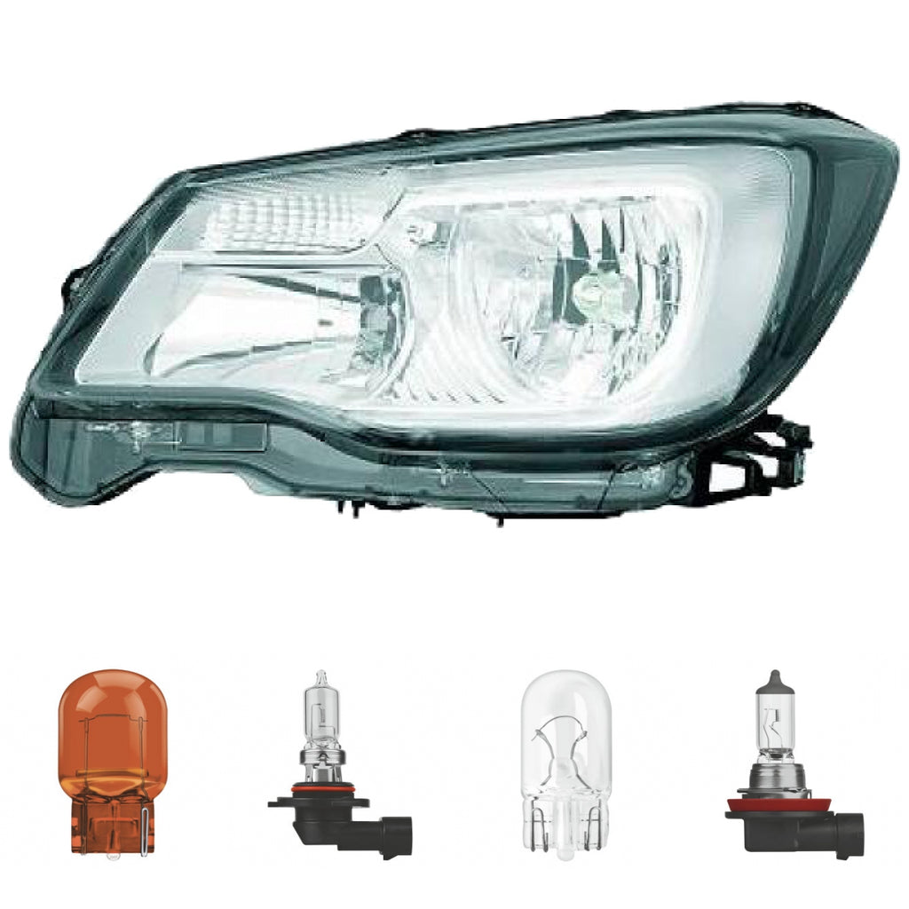 Scheinwerfer Depo H11/HB3 links passt für Subaru Forester (SJ) ab 16-19 inklusive Leuchtmittel/Birnen
