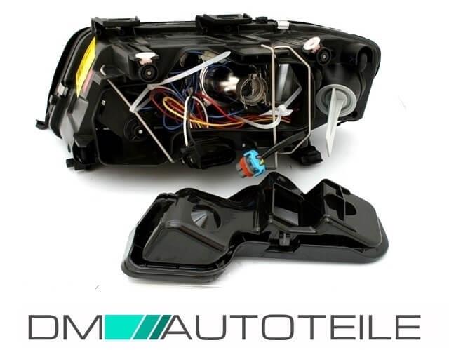 Audi A6 4B Angel Eyes Xenon Scheinwerfer D2S/H7 Black 99-01 Limo Avant