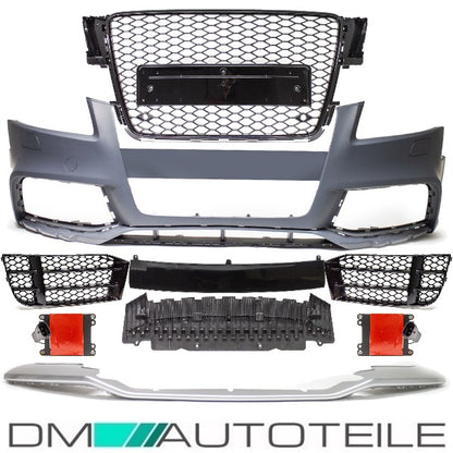 Stoßstange vorne Wabengrill Kühlergrill passt für Audi A5 8T ab 07-12 kein RS5