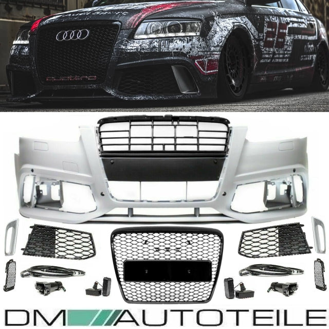 Sport-Stoßstange vorne + Wabengrill passt für Audi A6 4F ab 2004-2011 kein RS6