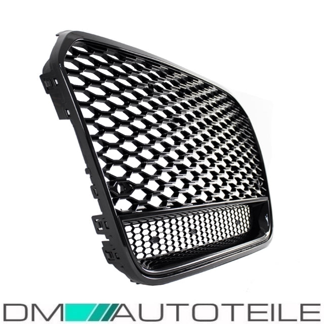 Sport Wabendesign Kühlergrill Hochglanz Schwarz passt für Audi A6 4G C7 bj 10-15 außer RS6 S6