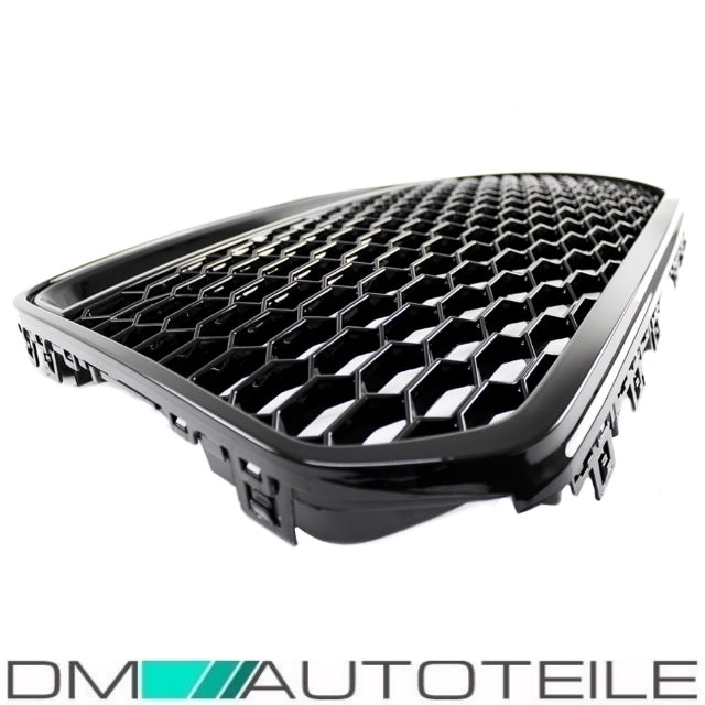 Sport Wabendesign Kühlergrill Hochglanz Schwarz passt für Audi A6 4G C7 bj 10-15 außer RS6 S6