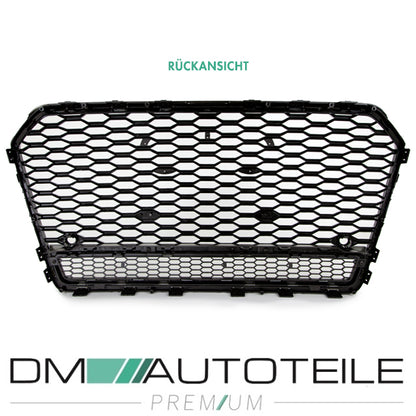 Wabengrill Kühlergrill schwarz glanz passt für Audi A6 4G ab 2014-2018 kein RS6