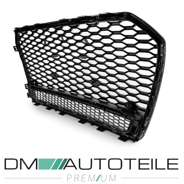 Wabengrill Kühlergrill schwarz glanz passt für Audi A6 4G ab 2014-2018 kein RS6