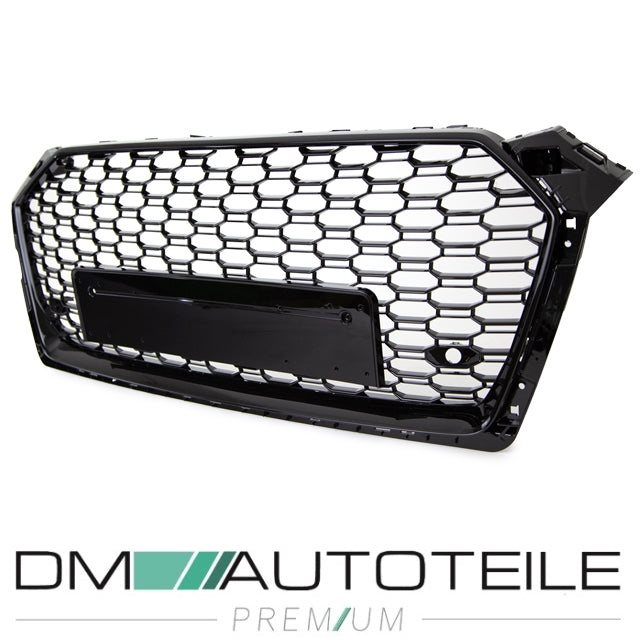 Kühlergrill Grill Wabendesign hochglanz Schwarz lackiert passt für Audi A5 F5 ab Baujahr 2016 außer RS5