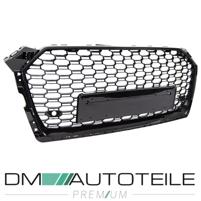 Kühlergrill Grill Wabendesign hochglanz Schwarz lackiert passt für Audi A5 F5 ab Baujahr 2016 außer RS5