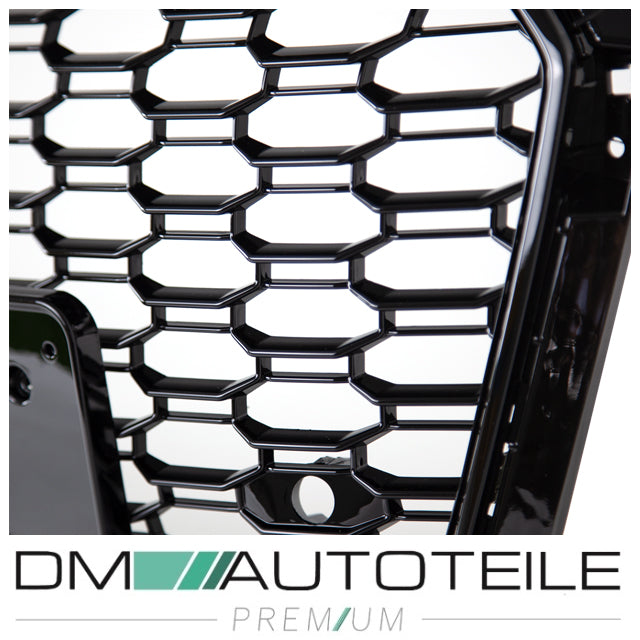Kühlergrill Grill Wabendesign hochglanz Schwarz lackiert passt für Audi A5 F5 ab Baujahr 2016 außer RS5