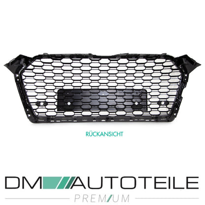 Kühlergrill Grill Wabendesign hochglanz Schwarz lackiert passt für Audi A5 F5 ab Baujahr 2016 außer RS5