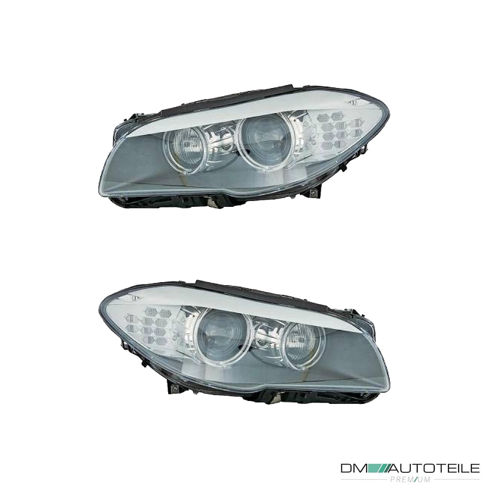 Hella Bi-Xenon Scheinwerfer SET +Kurvenlicht passt für BMW 5er F10 F11 10-13
