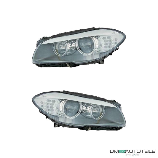 Hella Bi-Xenon Scheinwerfer SET +Kurvenlicht passt für BMW 5er F10 F11 10-13