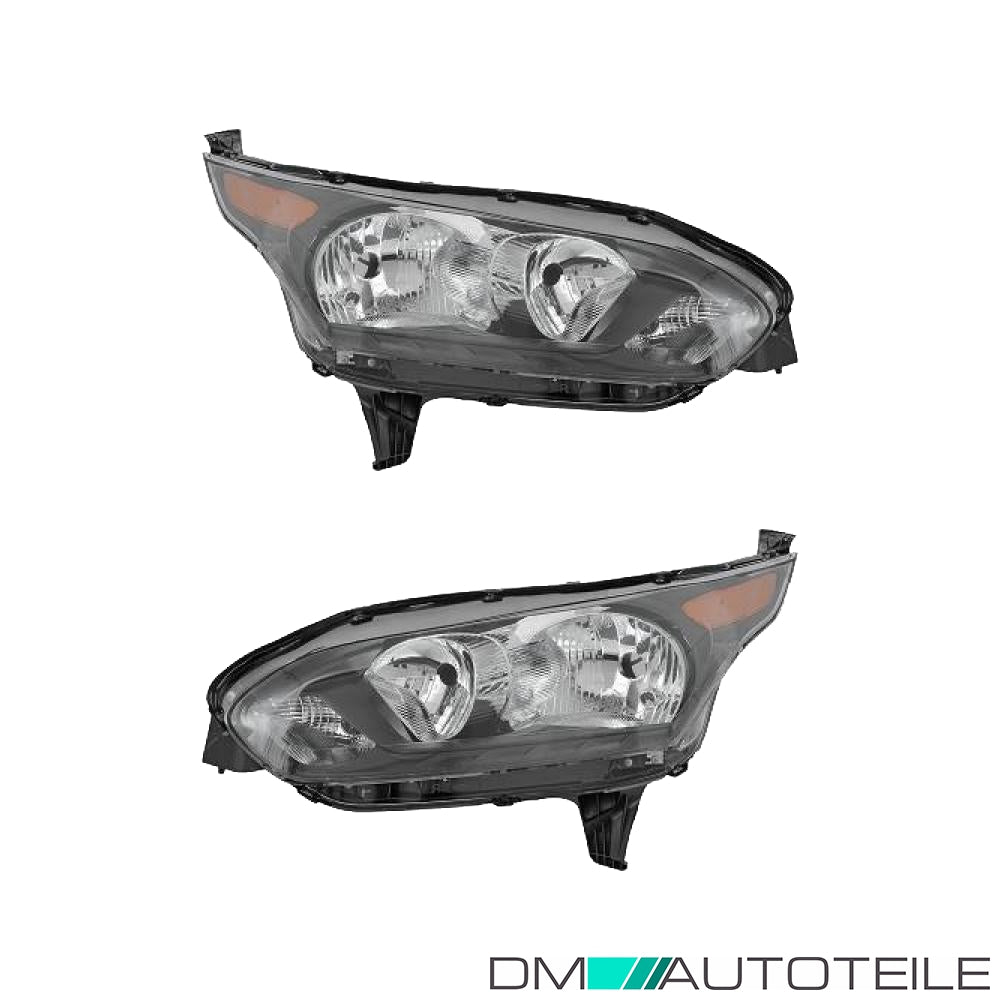 Scheinwerfer Depo H15 schwarz SET passt für Ford Transit Connect V408 ab 2015