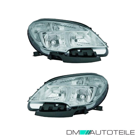 Scheinwerfer mit TGFL H7/HB3 SET passt für Opel Mokka ab Baujahr 2012-2016