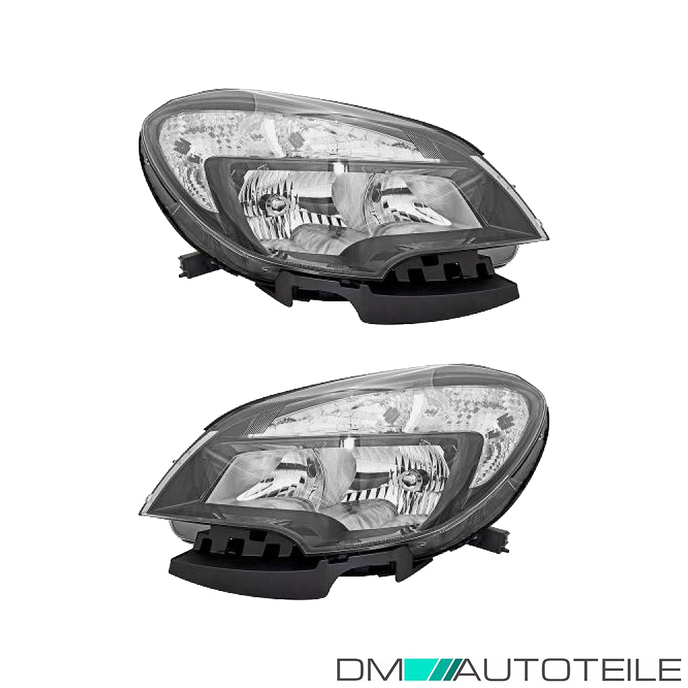 Scheinwerfer mit Moto schwarz H7/HB3 W21/5W SET passt für Opel Mokka ab 12-16