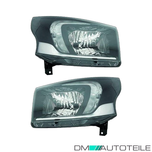 Scheinwerfer Depo H4 mit TGFL SET passt für Opel Vivaro B (X82) ab 14-19