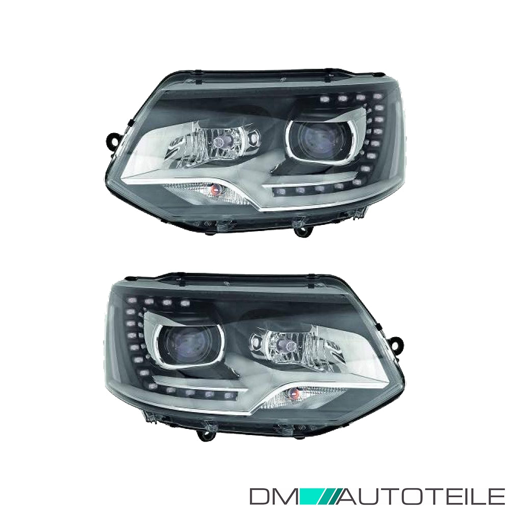 Bi-Xenon Scheinwerfer Depo D3S + TGFL SET passt für VW Multivan T5 ab 09-15