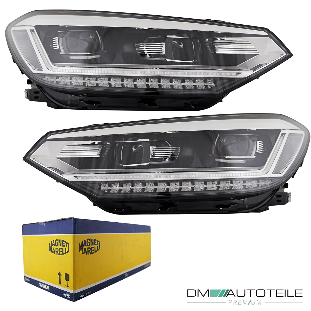 Marelli LED Scheinwerfer mit KVL SET passt für VW Touran (5T1) ab Baujahr 15