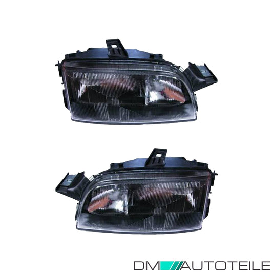 Scheinwerfer Depo schwarz H1/H1 SET passt für Fiat Punto (176) ab 1993-2000