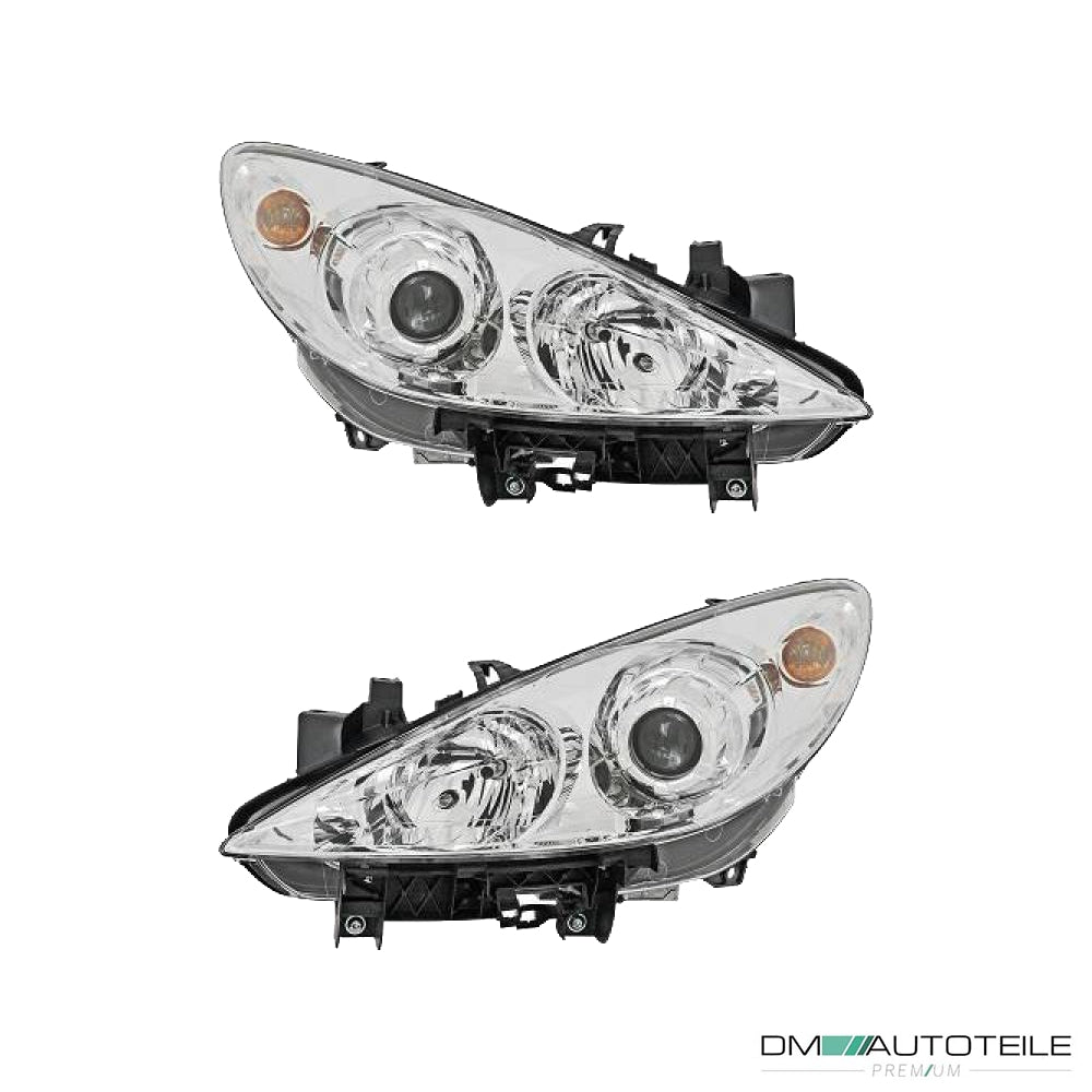 Klarglas Scheinwerfer SET D1S/H7 passt für Peugeot 307 bj alle Modelle 05-09