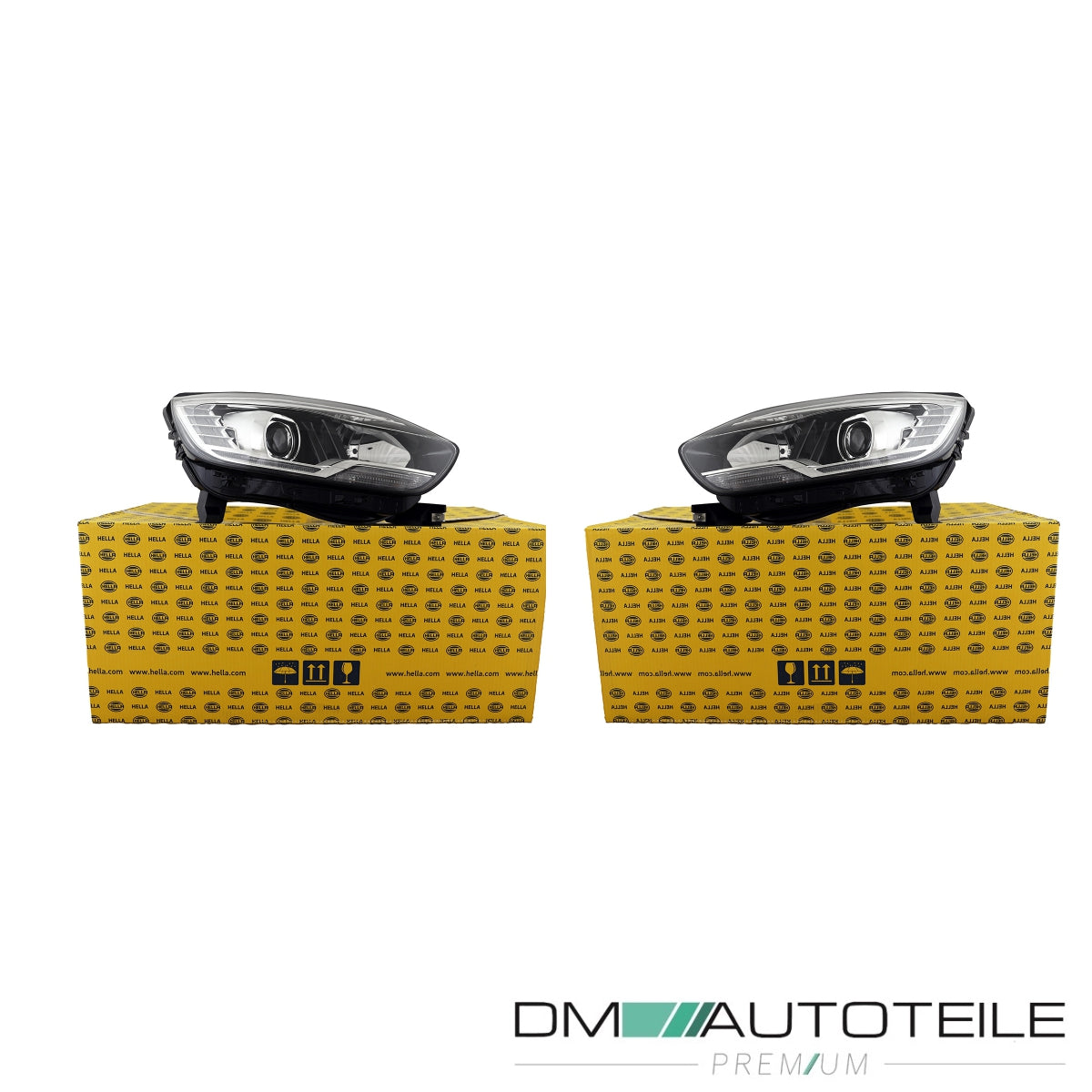 Hella mit TGFL H7/H7 Scheinwerfer SET passt für Renault Scénic IV J9/R9 ab 16