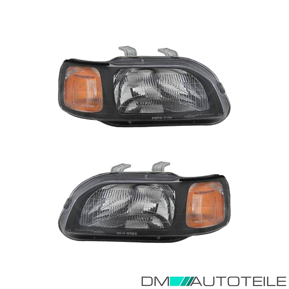 Scheinwerfer schwarz Depo SET passt für Honda Civic VI Fastback (MA) ab 95-99