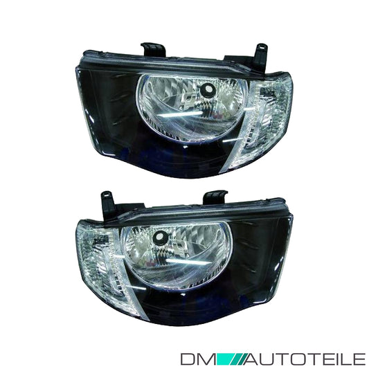 Scheinwerfer H4 Blinker weiß SET passt für Mitsubishi L200/Triton ab 05-10