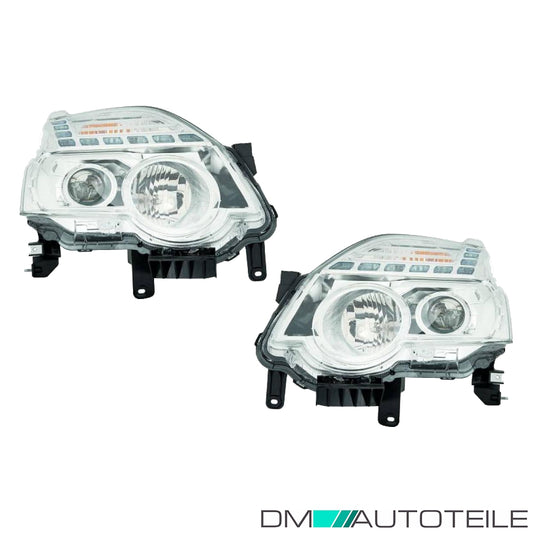 Scheinwerfer Depo H1/H11/WY21W SET passt für Nissan X-TRAIL T31 ab 2010-2014