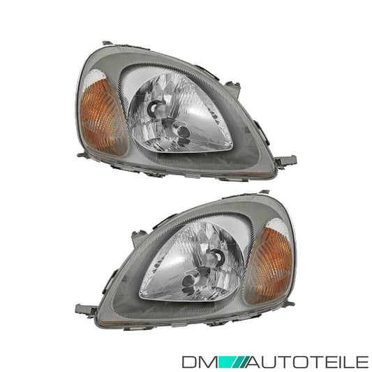 Scheinwerfer Depo H4 SET passt für Toyota Yaris (P1) ab Baujahr 1999-2005