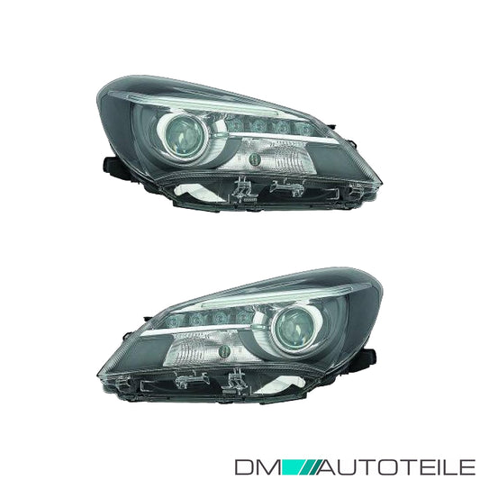 Scheinwerfer LED Depo HIR2 SET passt für Toyota Yaris (P13) ab 2014-2017