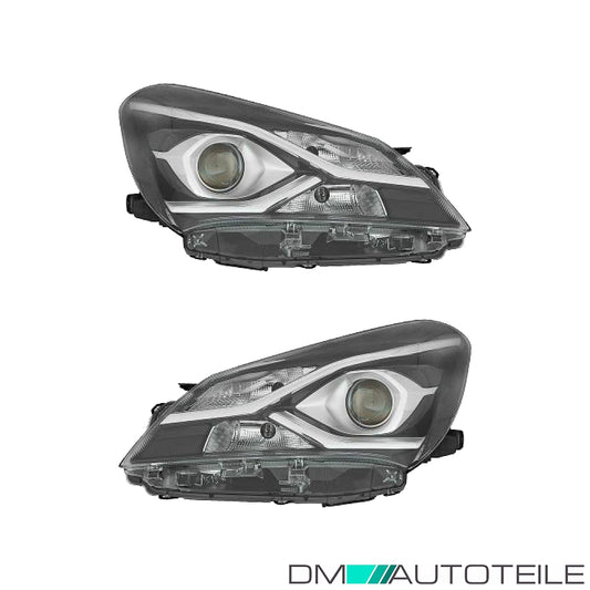Scheinwerfer Depo HIR2/W21/5W SET passt für Toyota Yaris (P13) ab 17-20
