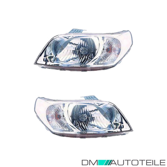 Scheinwerfer Depo H4 SET passt für Chevrolet Aveo/Kalos (T250) ab 06-11