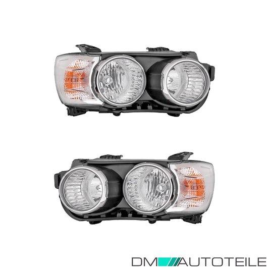Scheinwerfer Depo H7 SET schwarz/chrom passt für Chevrolet Aveo T300 ab 11-20