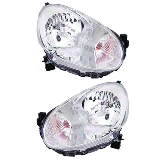 Hauptscheinwerfer SET H4 ohne Motor passt für Nissan Micra IV 10-13