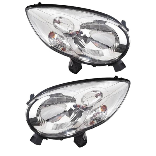 Hauptscheinwerfer SET H4 mit Blinklicht passt für Citroën C1 05-08