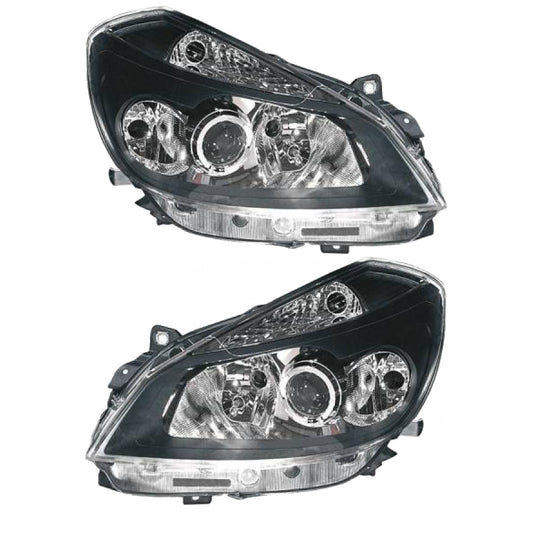 Hauptscheinwerfer SET H7/H1/H7 mit Motor passt für Renault Clio III 05-09