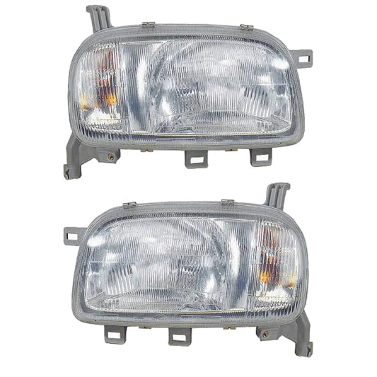 Hauptscheinwerfer SET H4 mit Blinklicht passt für Nissan Micra II 92-98
