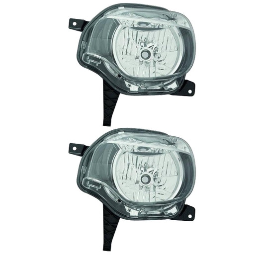 Depo TYC Scheinwerfer Hauptscheinwerfer Frontscheinwerfer SET H4 PY21W für Renault Twingo BCM Vorfacelift Baujahr 2015-2019