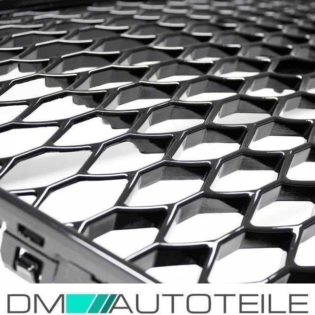 Kühlergrill Wabengrill Schwarz glanz passt für Audi TT 8J 06-16 ohne RS Emblem