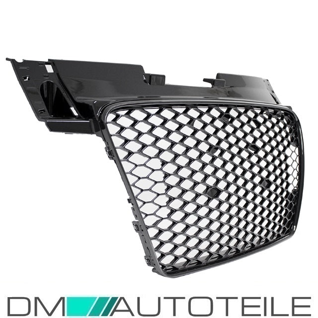 Kühlergrill Wabengrill Schwarz glanz passt für Audi TT 8J 06-16 ohne RS Emblem