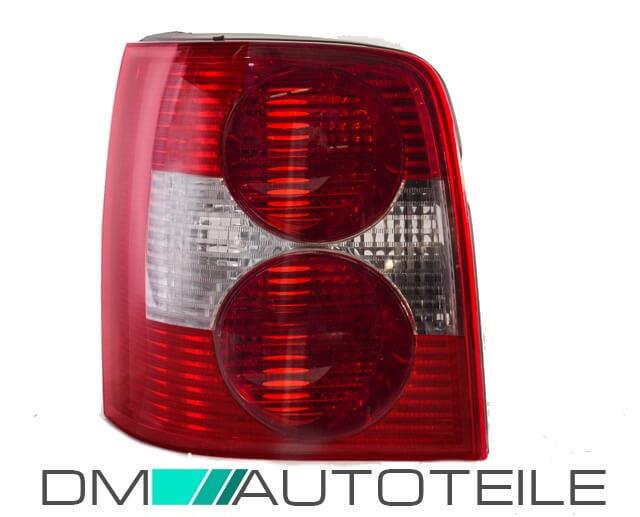 Rückleuchte Links Rot Weiß passt für VW PASSAT 3BG 3B6 Variant Kombi ab 2000-2005