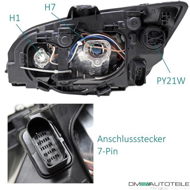 SET Ford Focus II (DA) Halogen Scheinwerfersatz 03-07 inklusive Leuchtmittel