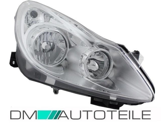 Opel Corsa D Halogen Scheinwerfer rechts Bj 06-11 H7/H1 Valeo System 8Pin